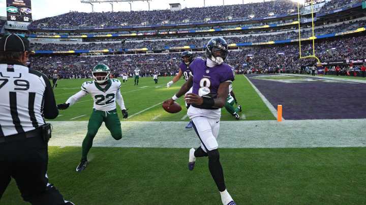 Lamar Jackson's rushing yardage is way down, and his sacks are way up