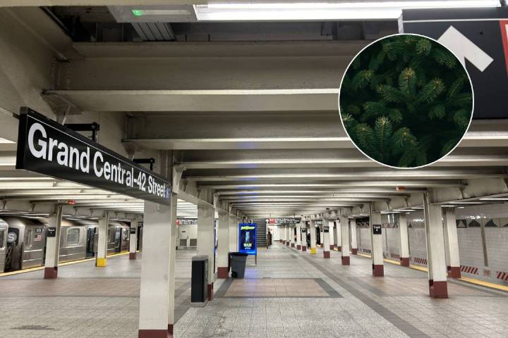 This NYC Subway Station Smells Like Vanilla & Fresh Pine — But The Holiday Makeover Won’t Last Long