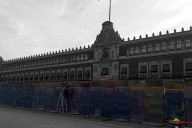 Palacio Nacional amanece blindado con vallas de tres metros por marcha de la Generación Z