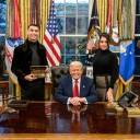 Así fue la reunión entre Cristiano Ronaldo y Donald Trump (+fotos)