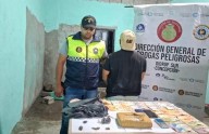 Concepción: secuestran un ladrillo marihuana de más de un kilo en barrio Nueva Esperanza