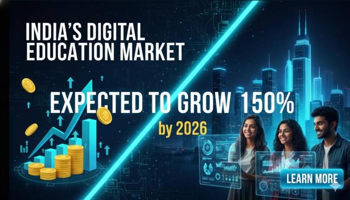 India’s Digital Education Market Expected to Grow 150% by 2026
