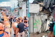 Colapso de pared en vieja edificación de Cartago dejó dos trabajadores atrapados durante obras de construcción