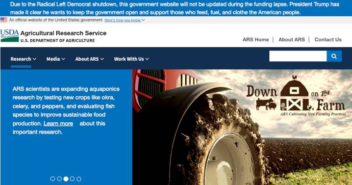 Politics has its place. It's not a government website