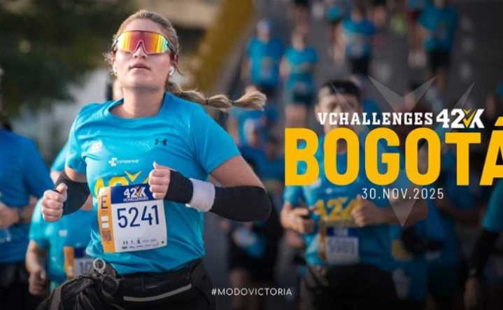 Cierres y desvíos por la Maratón Vchallenges 42K en Bogotá este domingo