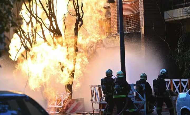 Incendio por escape de gas en Caballito: un herido grave y evacuados