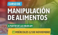 Este miércoles se habilitan las inscripciones online para el curso de manipulación de alimentos