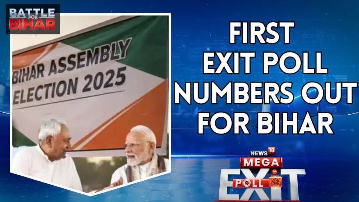 #News18MegaExitPoll | FIRST EXIT POLL NUMBERS OUT! For Bihar Elections