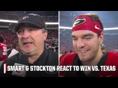 Kirby Smart & Gunner Stockton react to Georgia's statement win over Texas