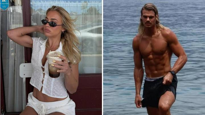 Geelong star Bailey Smith’s lover Tammy Hembrow gives huge hint at Sydney Airport that they’re still dating