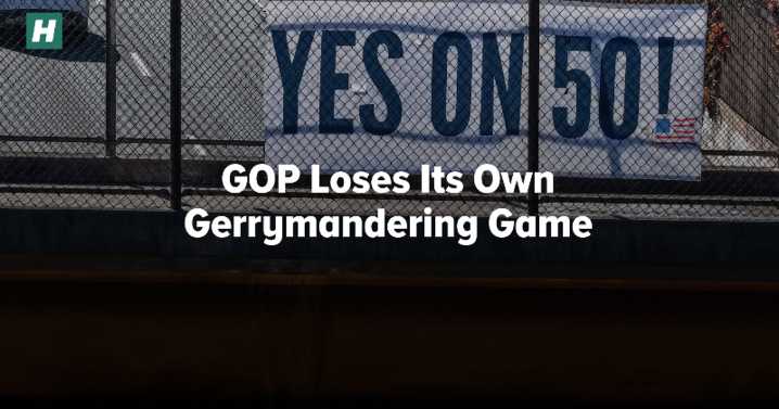 GOP Loses At Its Own Gerrymandering Game