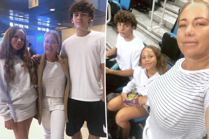 Kendra Wilkinson's son, 15, towers over Playboy alum at 6 feet 2 in rare family photo