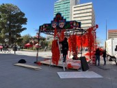 Se acaba la temporada del Día de Muertos en Chihuahua; inicia el desmontaje en Plaza de Armas