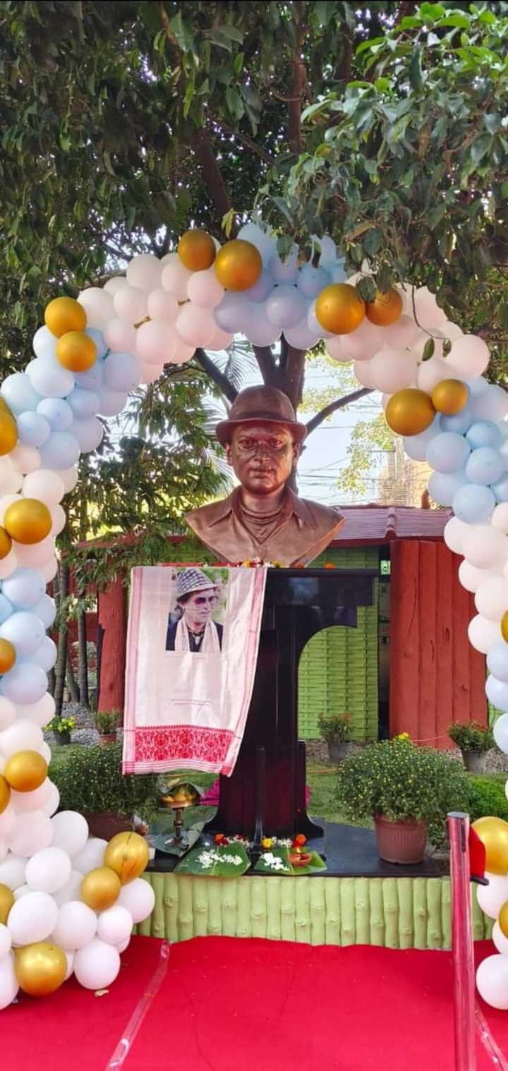 Zubeen Garg's Bust Unveiled at His Kahilipara Residence