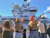 Service families reunited for festive season as ships return to home bases