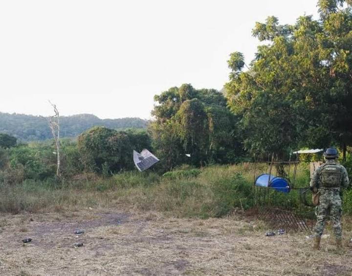 Semar destruye centro de adiestramiento de Los Chapitos en Sinaloa