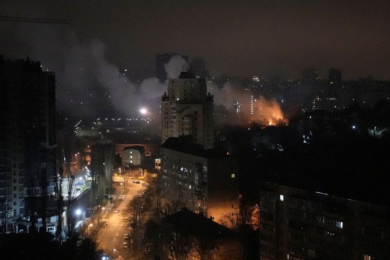 Russian drones, missiles kill one, injure 11 in Kyiv, cause damage