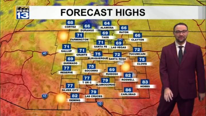 Calm, warm and dry weather continues across New Mexico