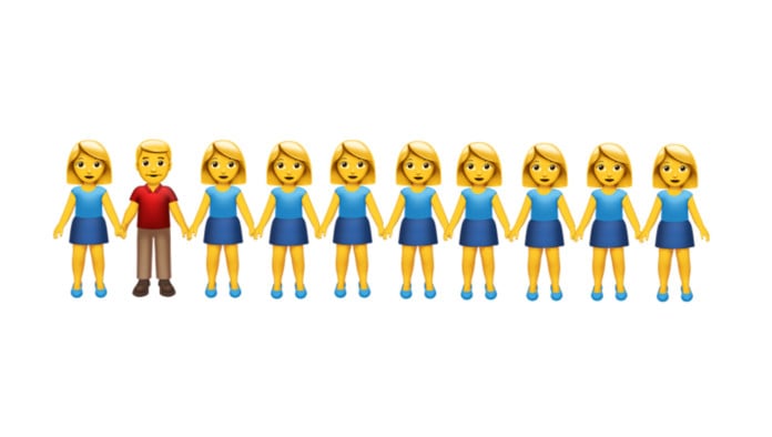Equality Win: Apple Just Added Emojis For Polygamists And We Can't Even