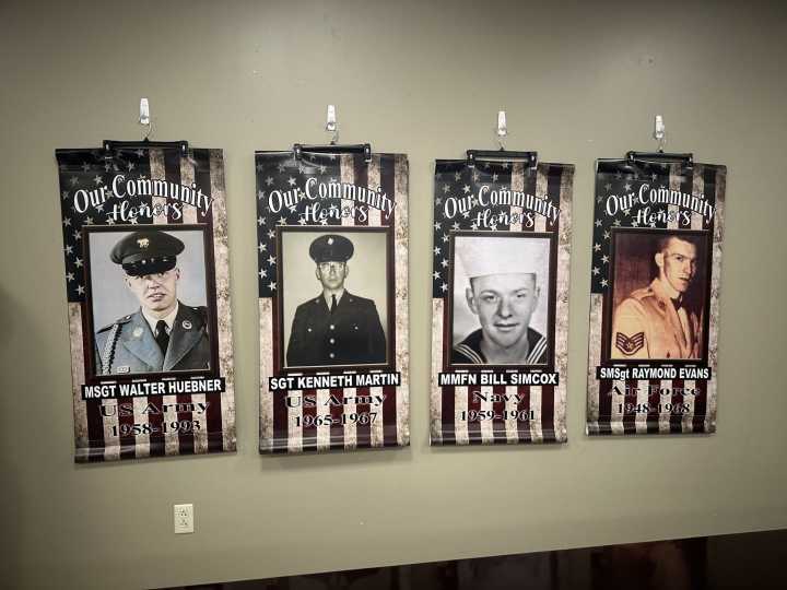 Open house for banners honoring Veterans held at Springfield Township Fire Station