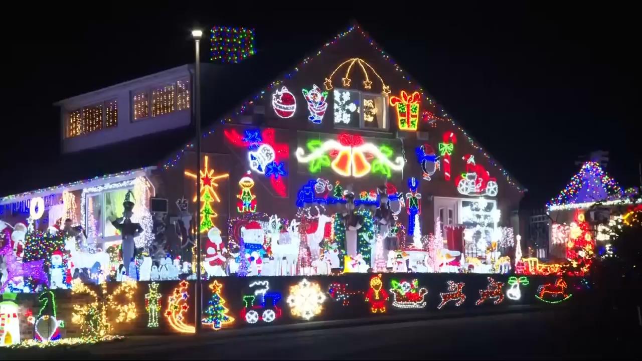 The English house lighting up Christmas for charity
