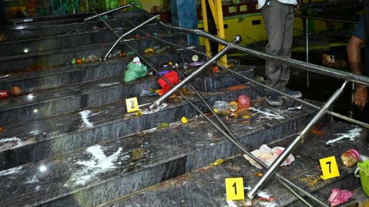 Former Minister Vellampalli Srinivas condemns Kashinbugga stampede incident, calls it a ‘complete failure of coalition govt’