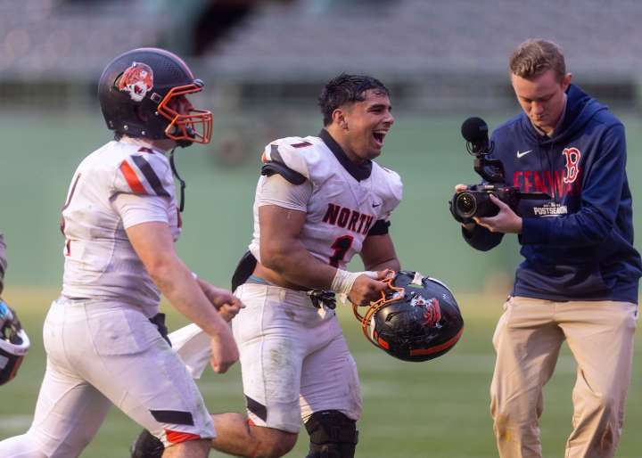 46 photos from Newton North football’s win over Brookline at Fenway Park