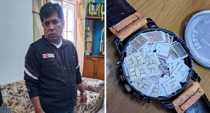 Arequipa: Intervienen a docente que intentó ingresar 55 chips escondidos en reloj al penal