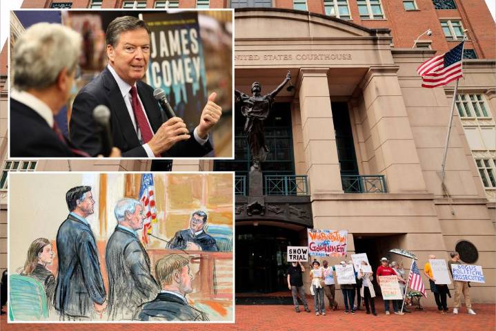 Ex-FBI boss James Comey to appear in Virginia fed court for second time since bombshell indictment