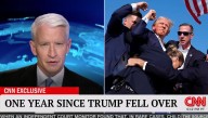 CNN Marks One-Year Anniversary Of Trump Falling Down After Loud Popping Noises