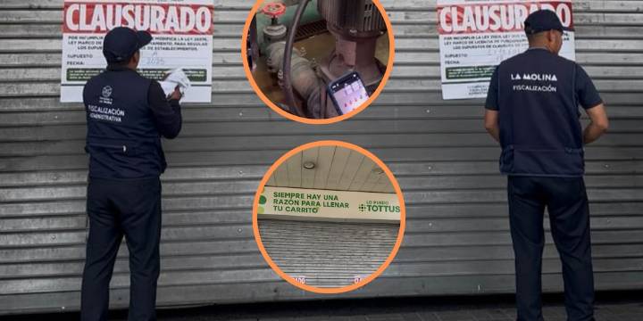 Clausuran supermercado en La Molina tras operativo que detectó riesgos eléctricos, sanitarios y estructurales en plena campaña navideña
