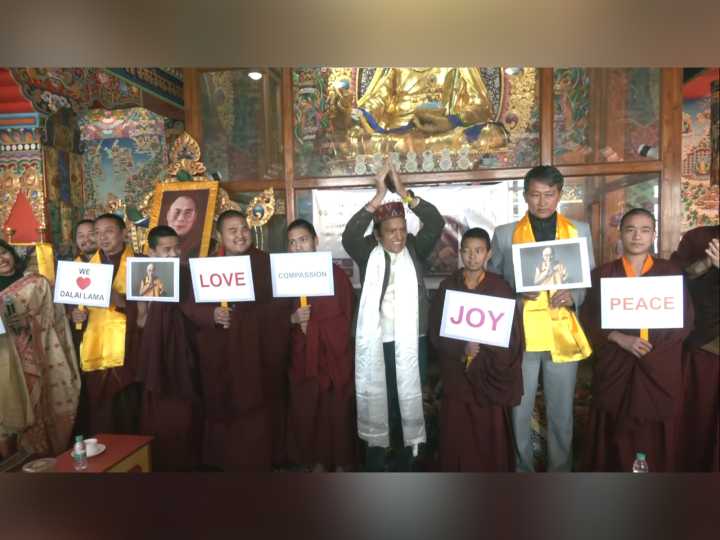 Industrialist-turned author launches two books on Dalai Lama