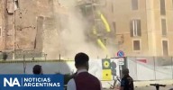 Cuatro trabajadores heridos al derrumbarse parcialmente una torre medieval en Roma