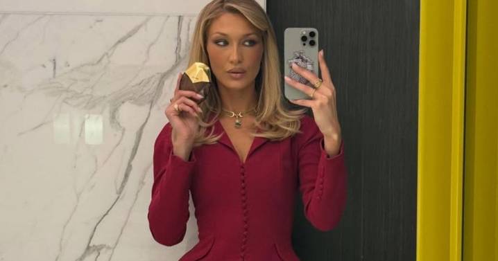 Photos: Bella Hadid Is 'Pretty in Red' Skirt