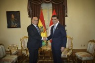 Ernesto Álvarez sostuvo audiencia bilateral con presidente de Bolivia