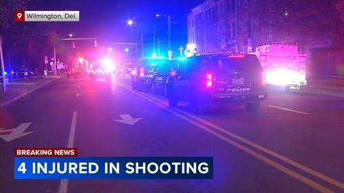 4 people shot in Wilmington, Delaware