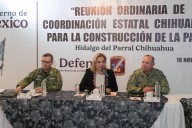 Maru Campos encabeza Mesa de Seguridad en Parral