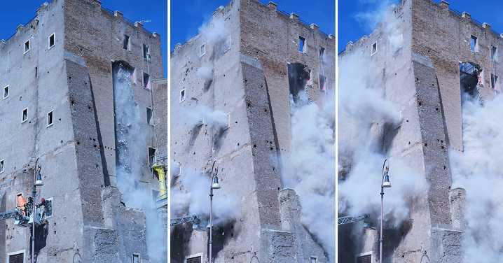 Torre dei Conti collapse: Medieval tower in Rome partially collapses during renovations, injuring worker