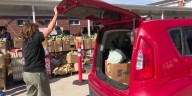 Thanksgiving food drive in Mt. Olive distributes to families across ENC