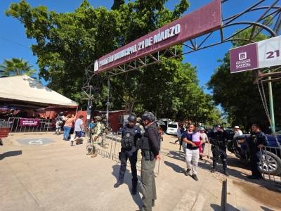 Afluencia y seguridad durante el festejo…