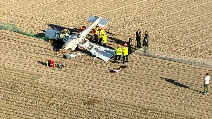 Muere un hombre de 71 años tras estrellarse su avioneta en Totana, Murcia