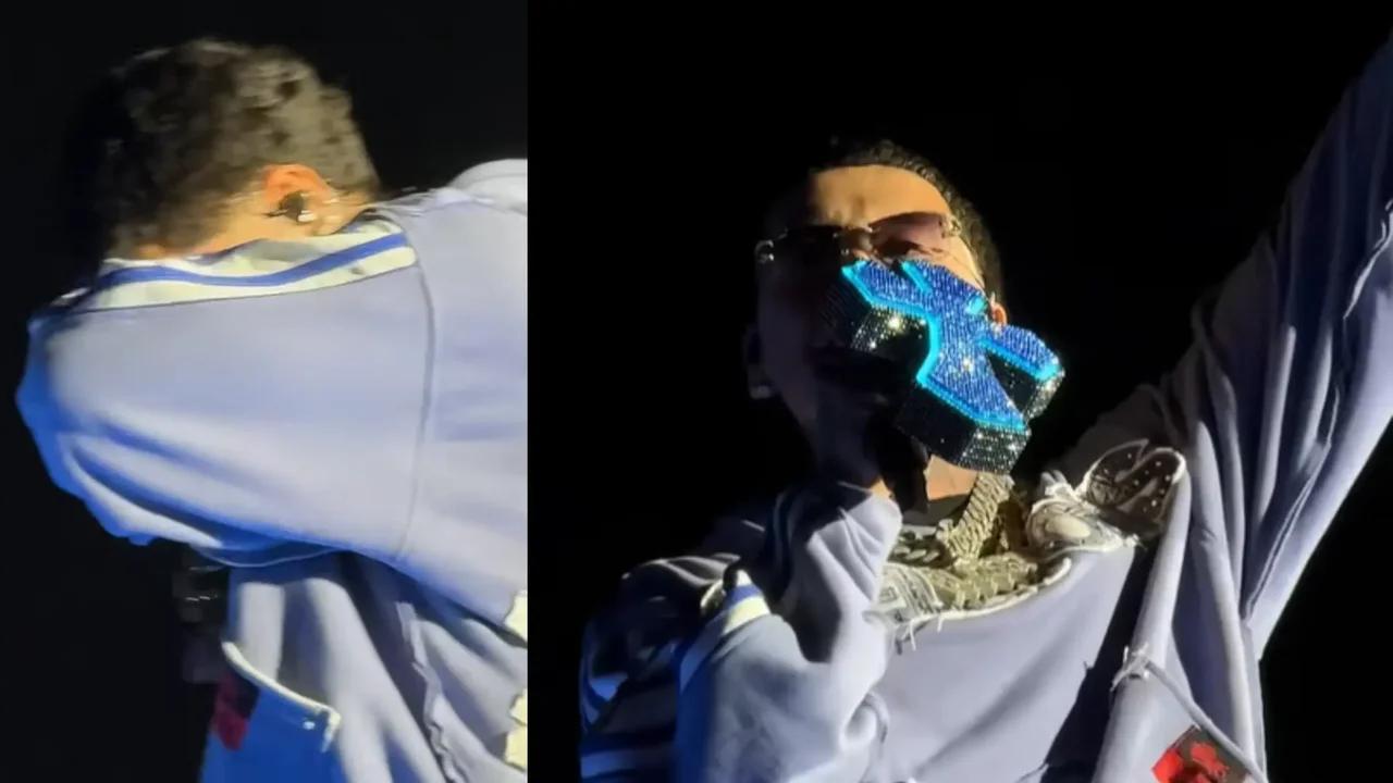El emotivo llanto de Blessd en su concierto en el Vive Claro de Bogotá: video