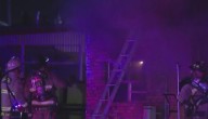 Crews battle fire at Oklahoma City auto body shop