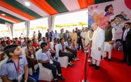 Home Minister Amit Shah visits Ahmedabad International Book Fair, distributes books to children