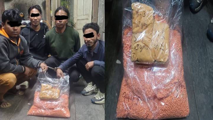 Mizoram: BSF, Excise department seize Rs 4.79 crore worth narcotics in Aizawl, four arrested