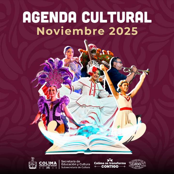 Cultura Colima presenta agenda de noviembre; más de 40 actividades artísticas y talleres gratuitos para todo público