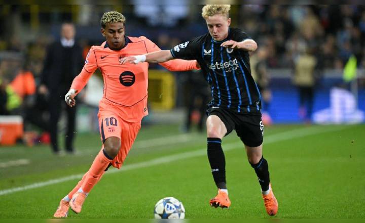 Brujas de Bélgica le hizo un partidazo al FC Barcelona y estuvo cerca de ganarle. Igualaron 3