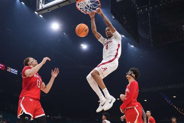 No. 8 Alabama smashes Maryland, ends Las Vegas trip on winning streak