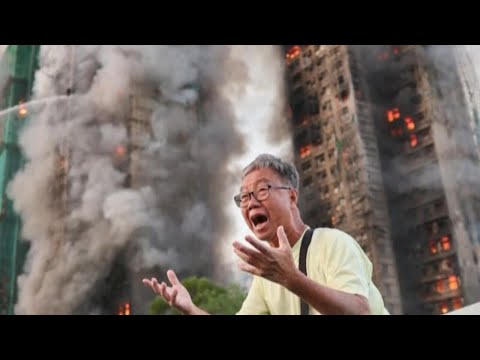 Firefighters are still trying to control the raging fire that killed dozens in Hong Kong