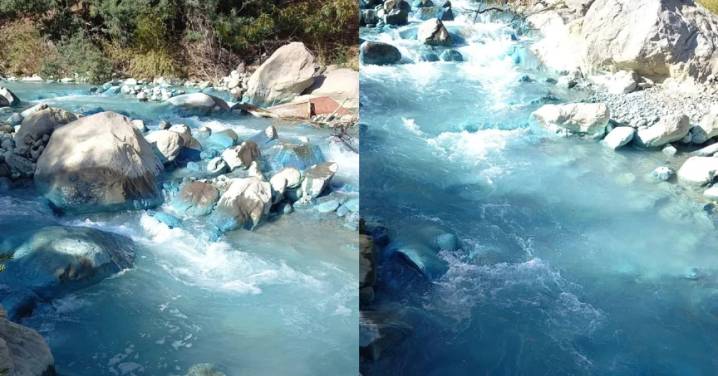 Río Mapocho con tonalidad azul: Informe de la DGA “presume” contaminación de Anglo American durante este año